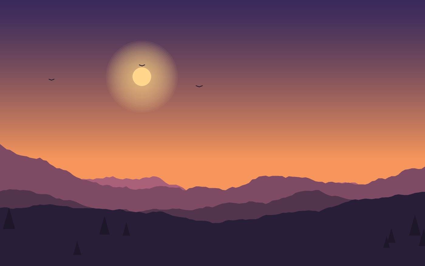 Landschaftsillustration