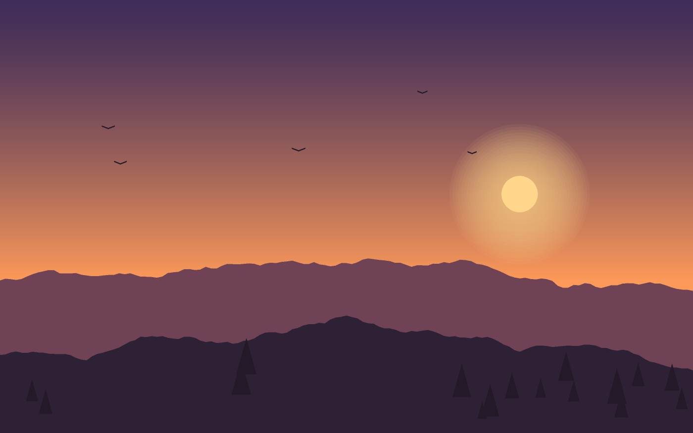 Landschapsillustratie