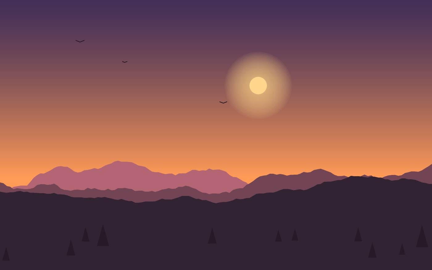 Ilustración de un paisaje