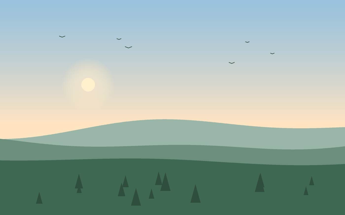 Ilustración de un paisaje