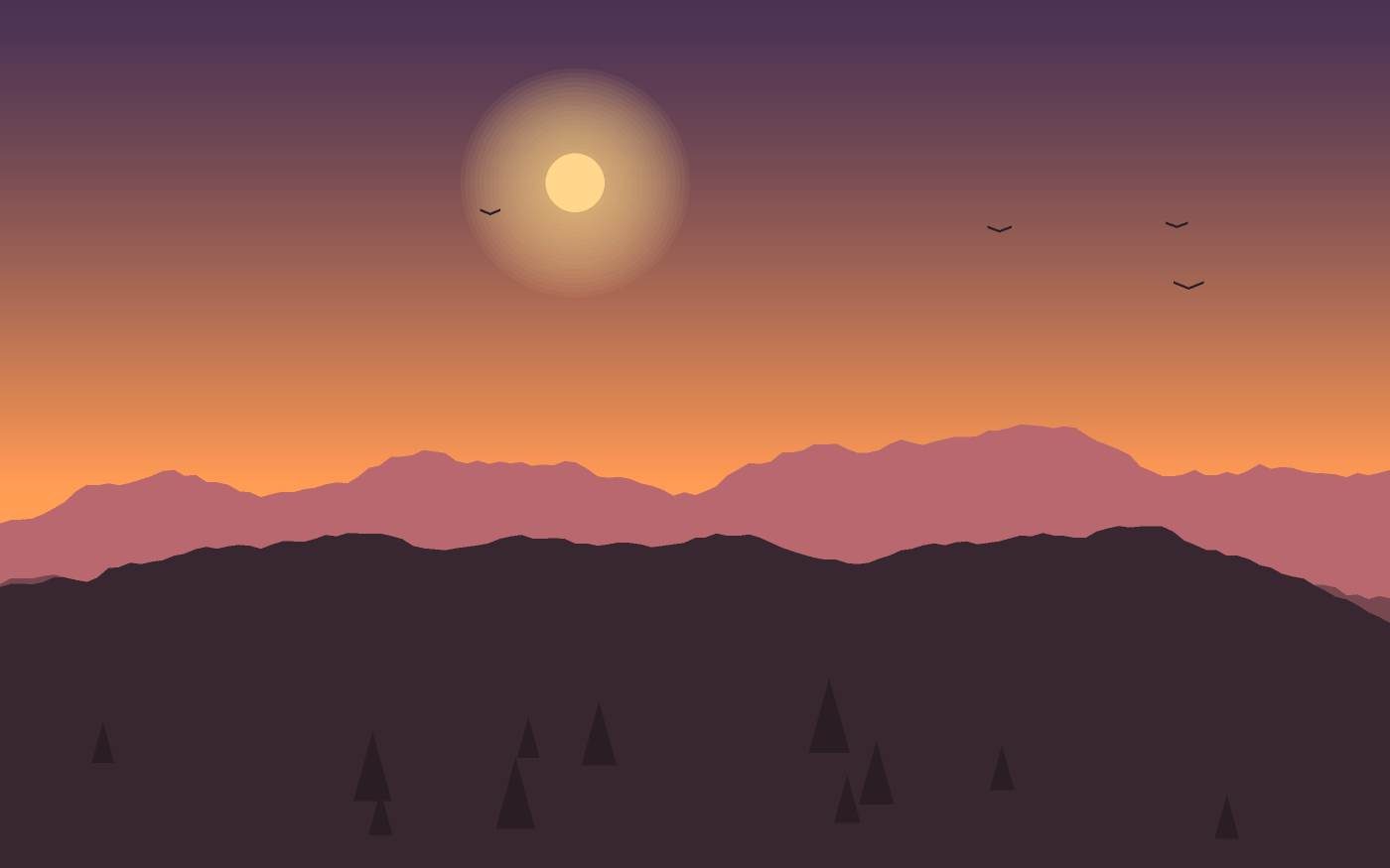 Landschapsillustratie
