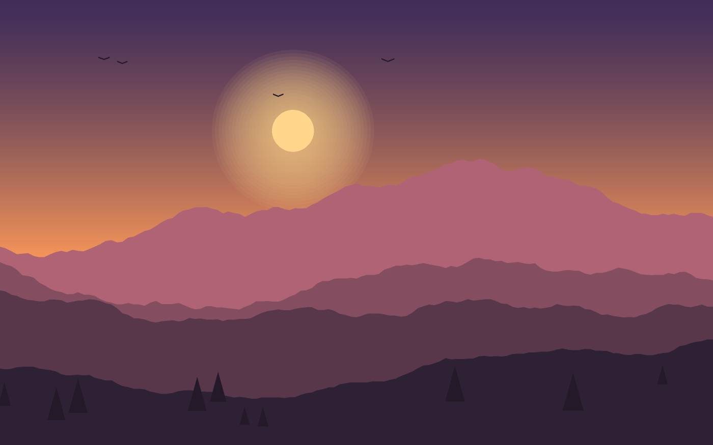 Landschapsillustratie