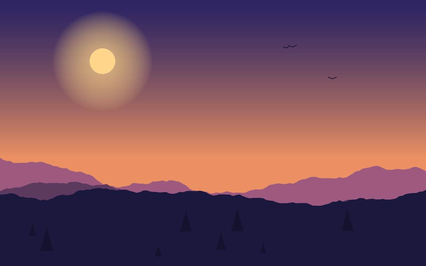 Landschapsillustratie