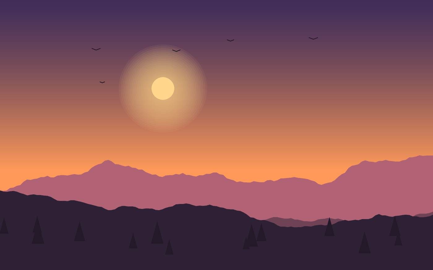 Landschapsillustratie