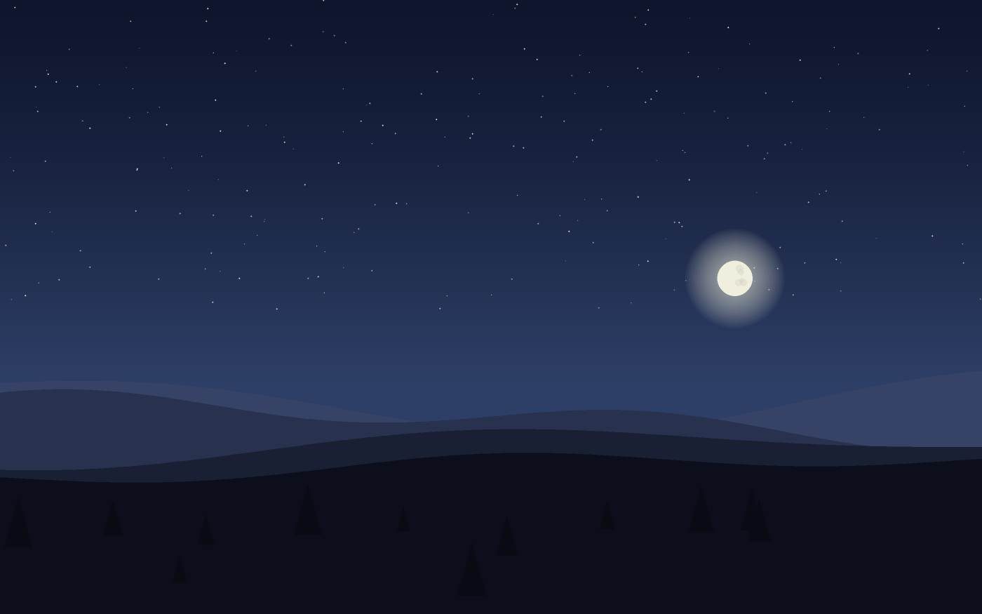 Ilustração de uma paisagem